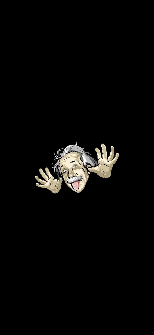 humor, einstein, funny face, face, black background