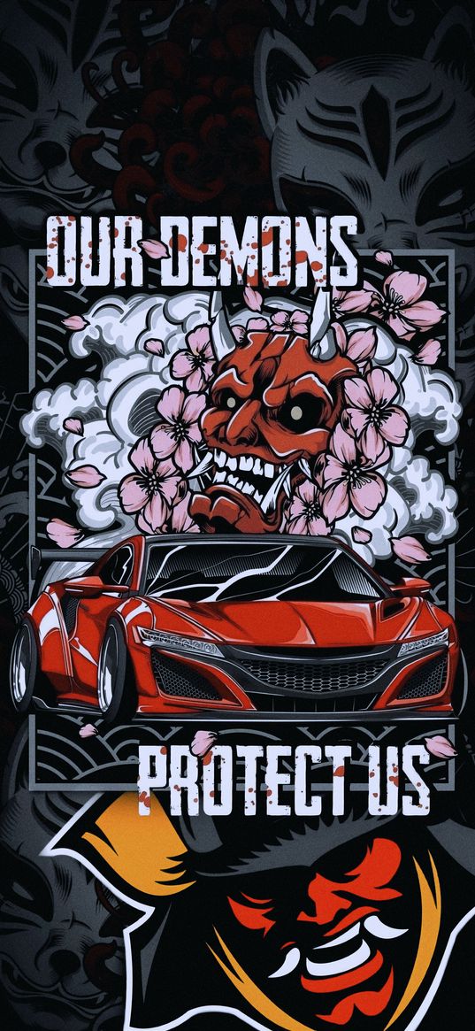 anime, auto, japan, jdm, demon