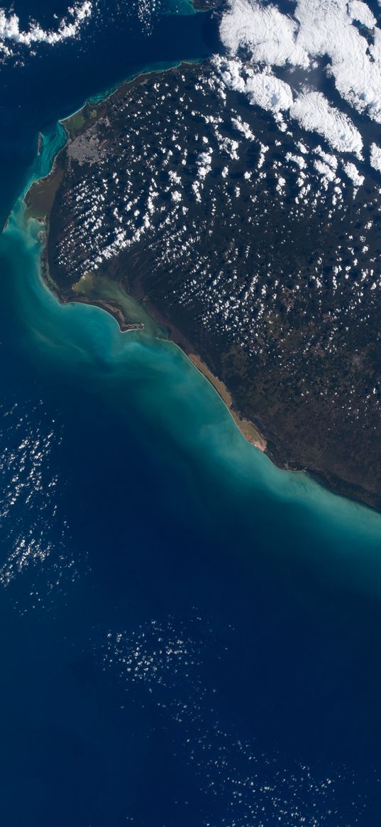 earth, planet, clouds, island, sea, view from space