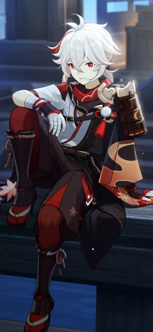 genshin impact, kazuha, game, anime