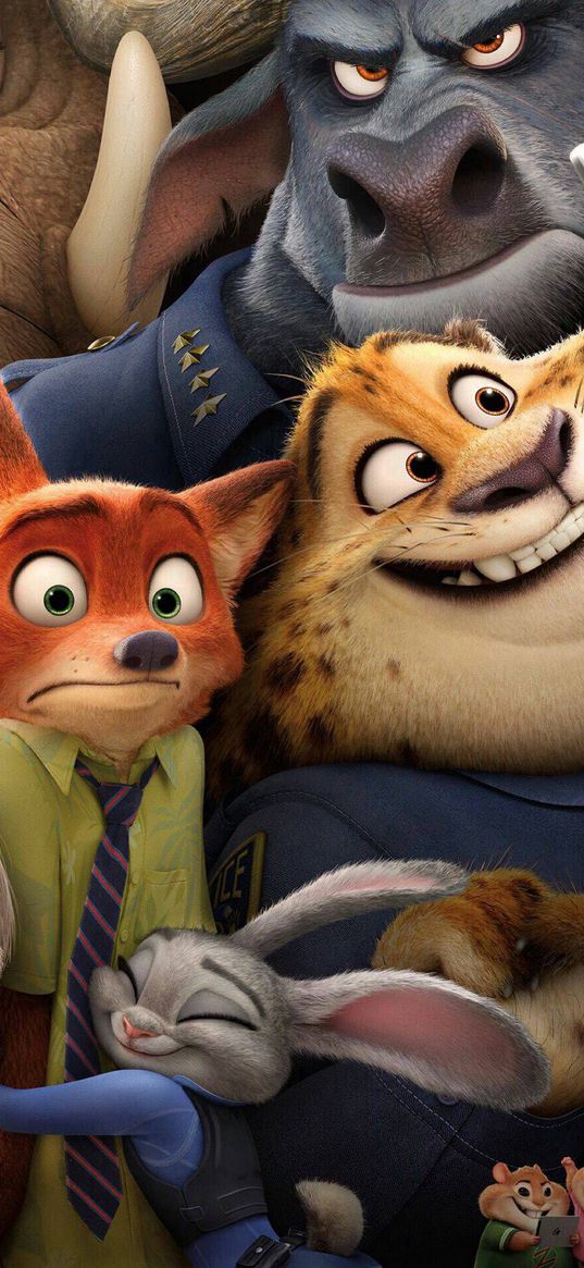 cartoon, zootopia, animals