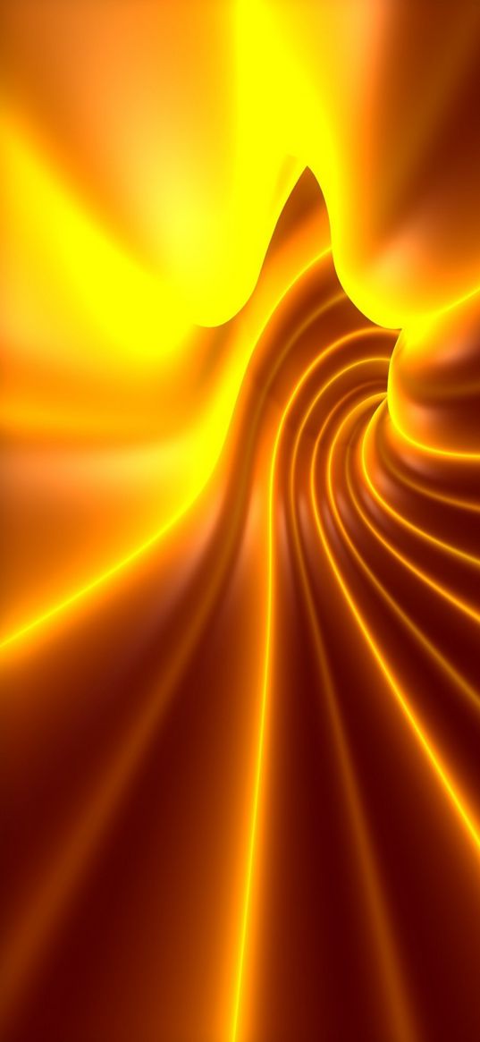 abstraction, orange gold, bright light