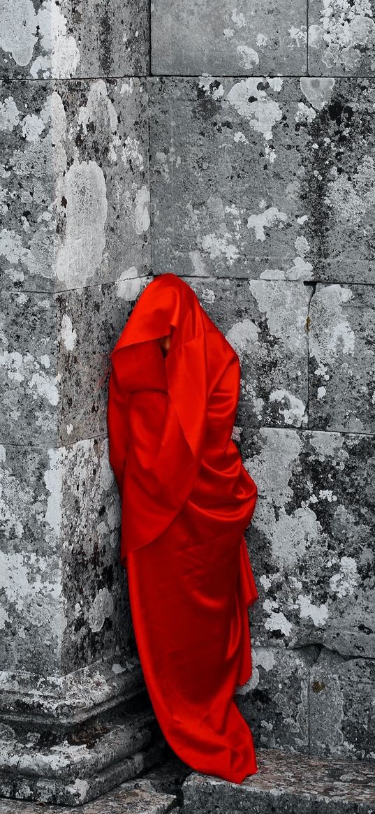 photo, wall, red