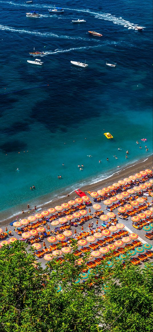 beach, italy, summer, sea, sun beds