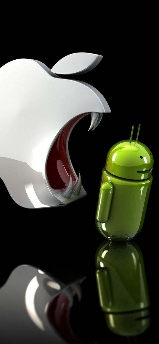 humor, logo, android, apple