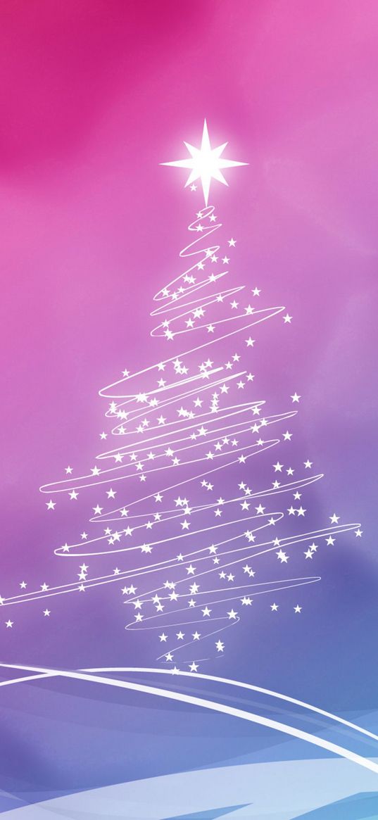 art, tree, minimalism, purple background