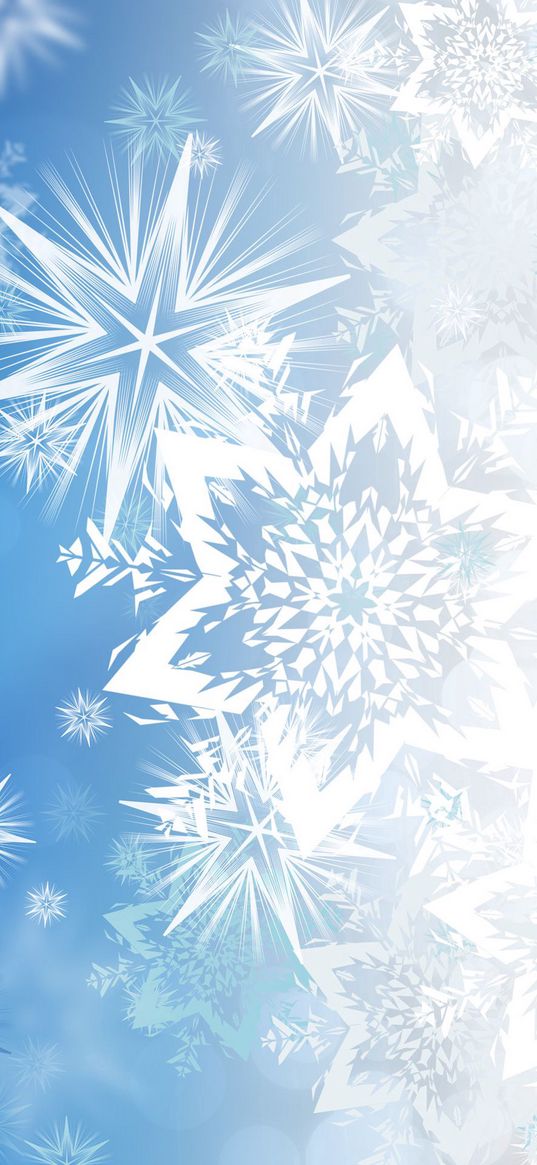 snowflakes, wallpapers, 4k