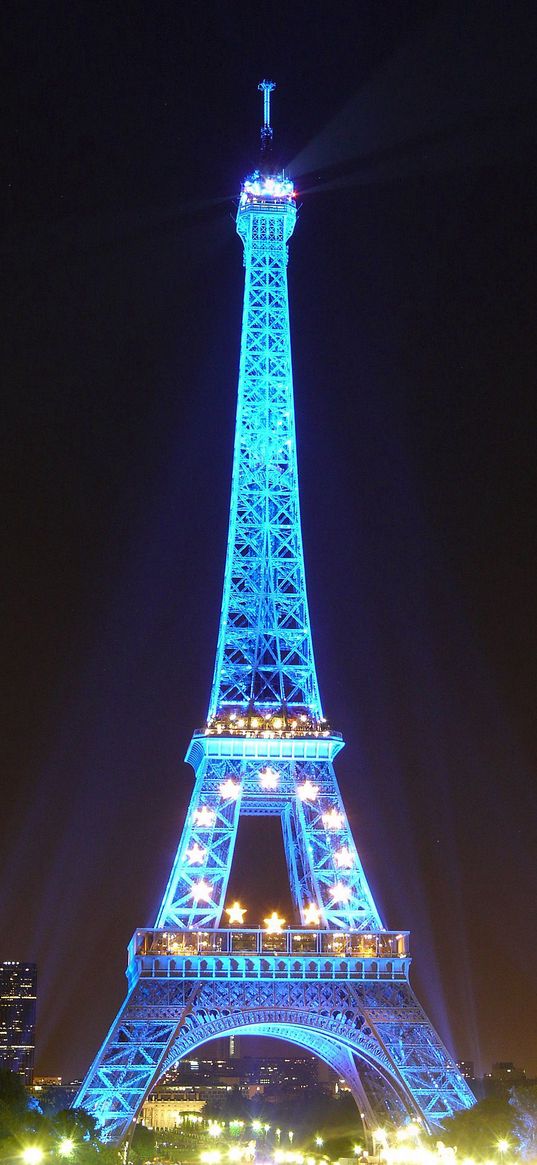 tower, paris, backlight