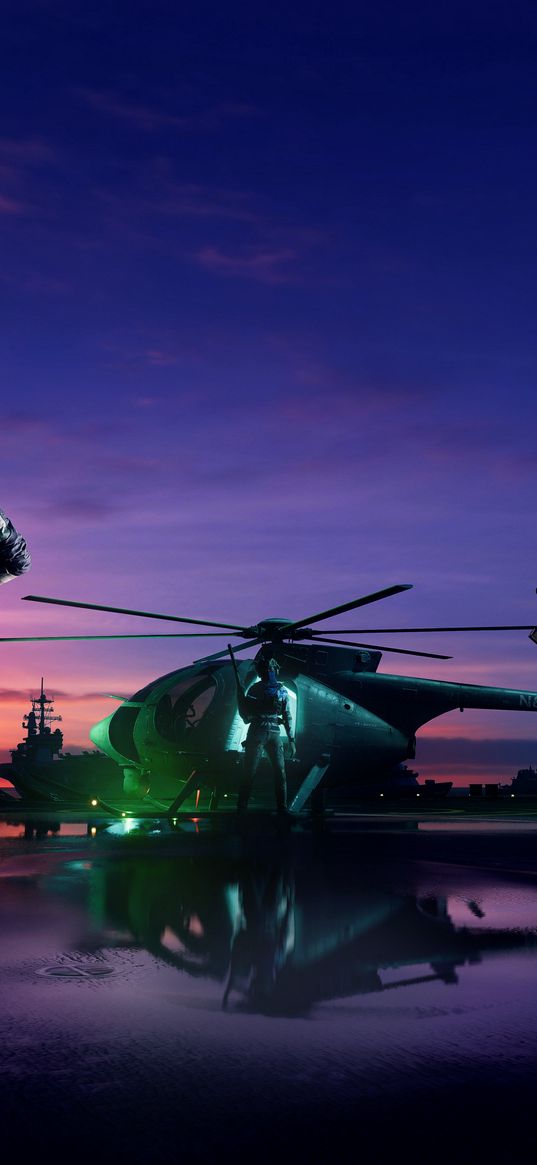 soldiers, helicopter, blue