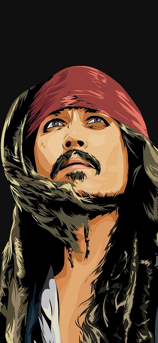 jack sparrow, pirate, johny depp, art