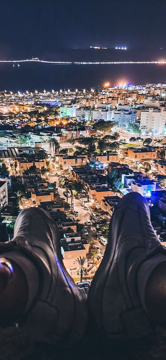 night city, resort, roof, aerial view