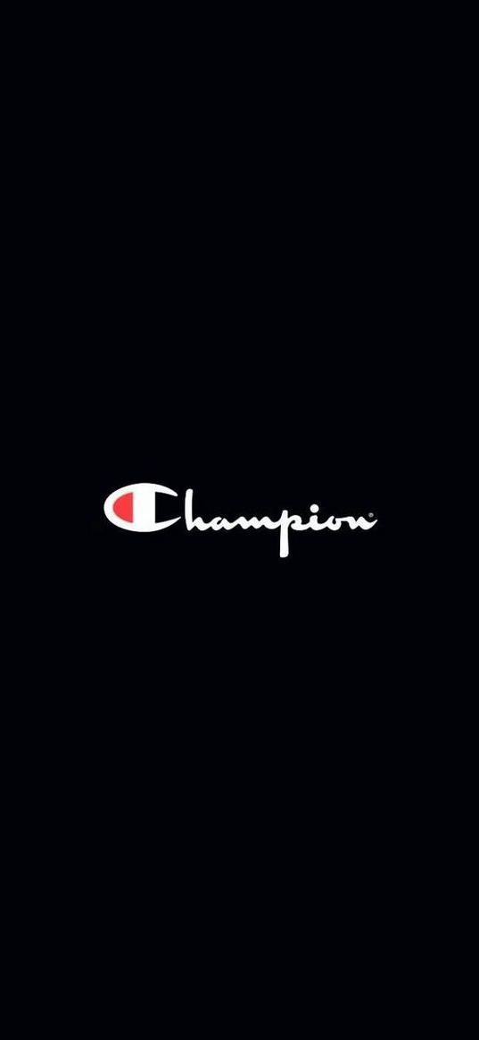 champion, logo, inscription, black