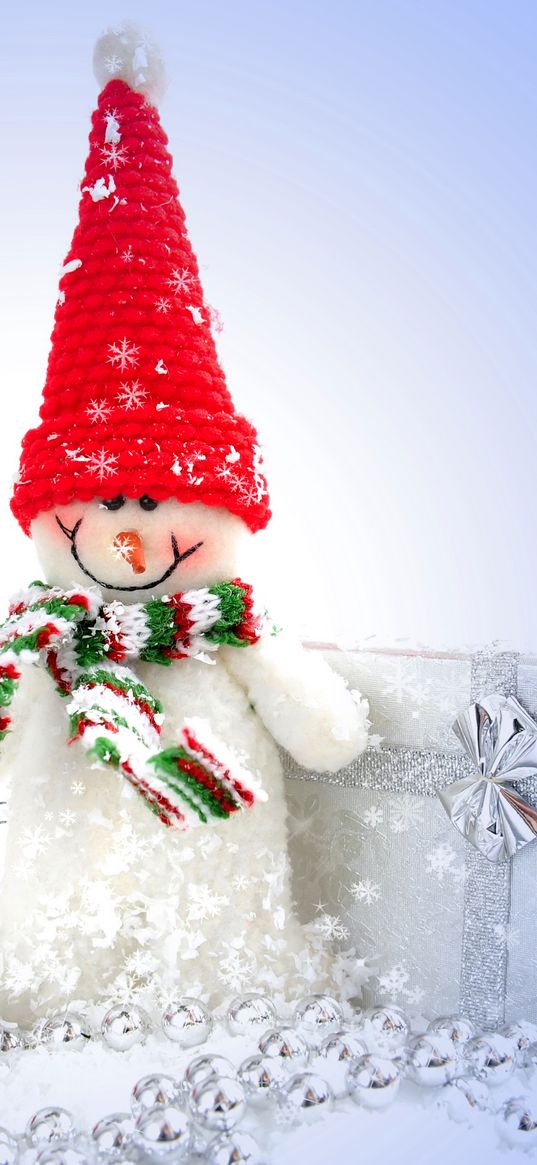 snowman, christmas, decoration, presents