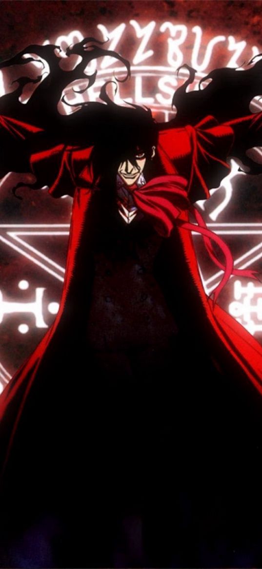 alucard, hellsing, anime, vampire, evil