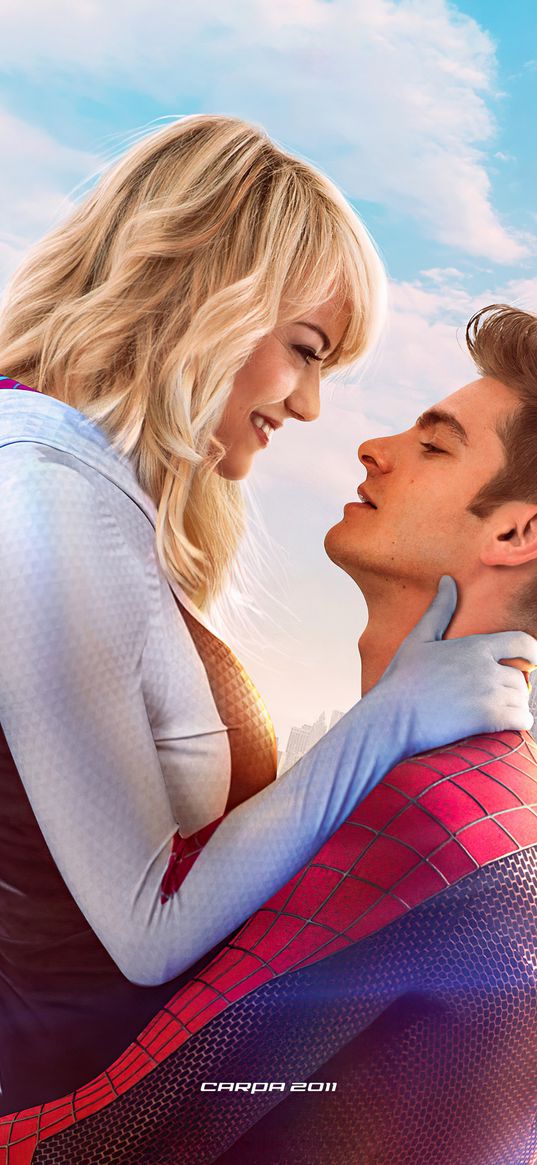 gwen stacy, peter parker, spider-man, love, art, film