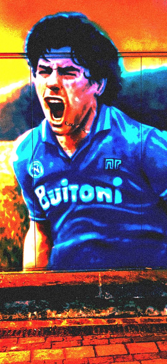 diego maradona, football, art