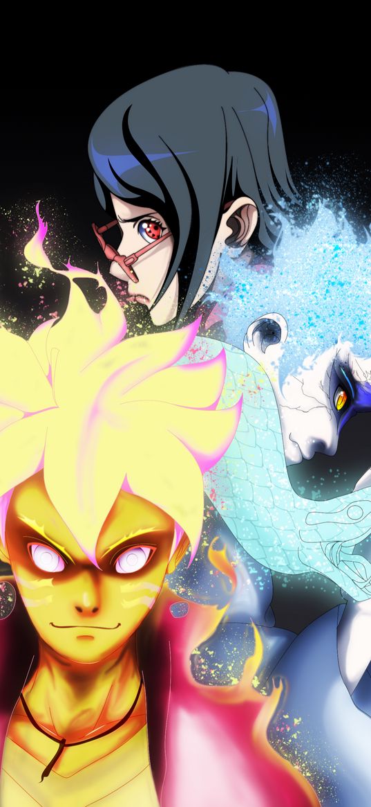 boruto, sarada, mitsuki, naruto, anime, manga