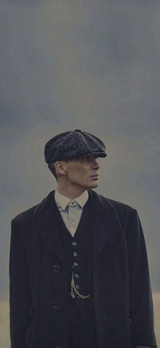 peaky blinders, tommy shelby, series, man, cap