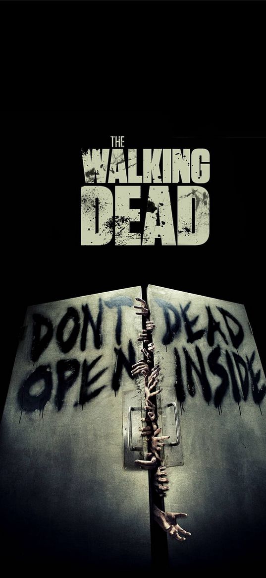 don't open dead inside, walking dead, dead, zombie, lettering