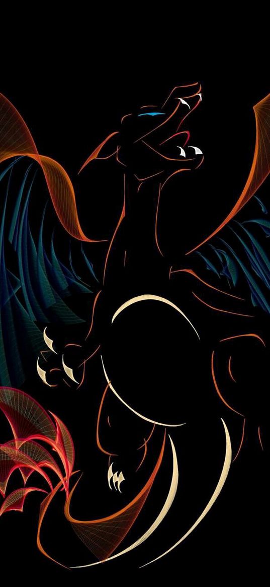 charizard, pokemon, anime, art