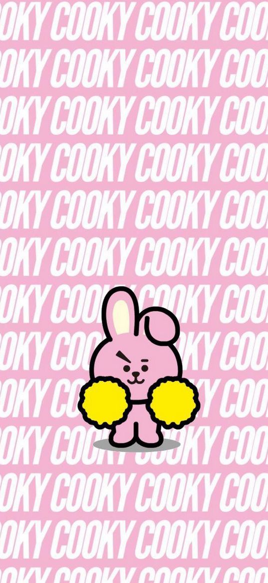 bt21, cooky, rabbit, art