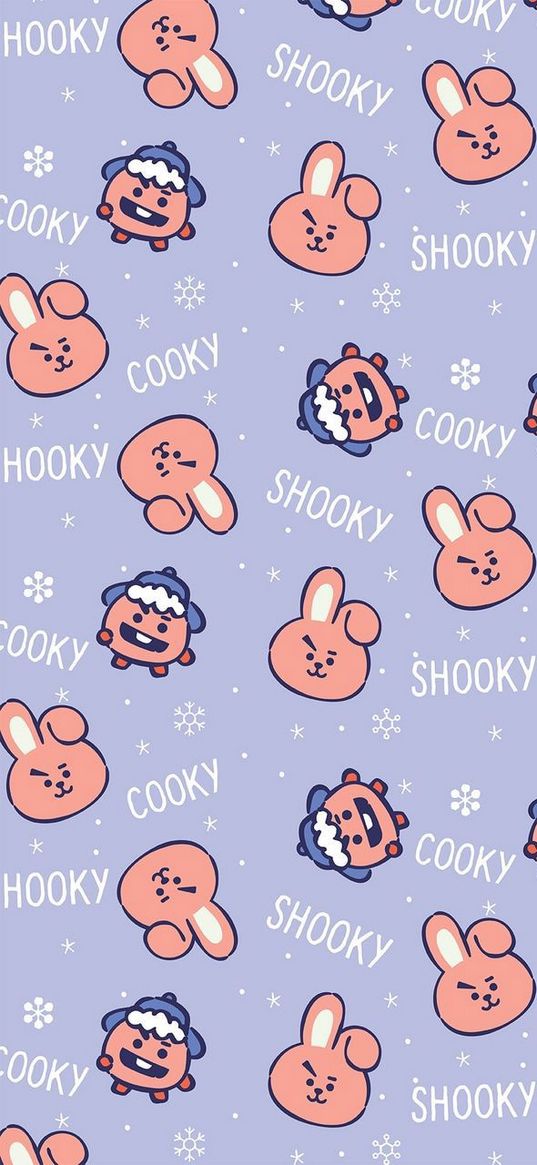 bt21, cooky, shooky, art