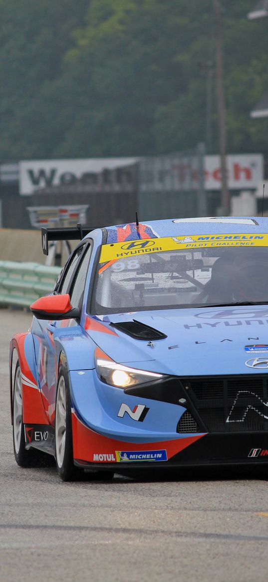 hyundai, car, tuning, track, race