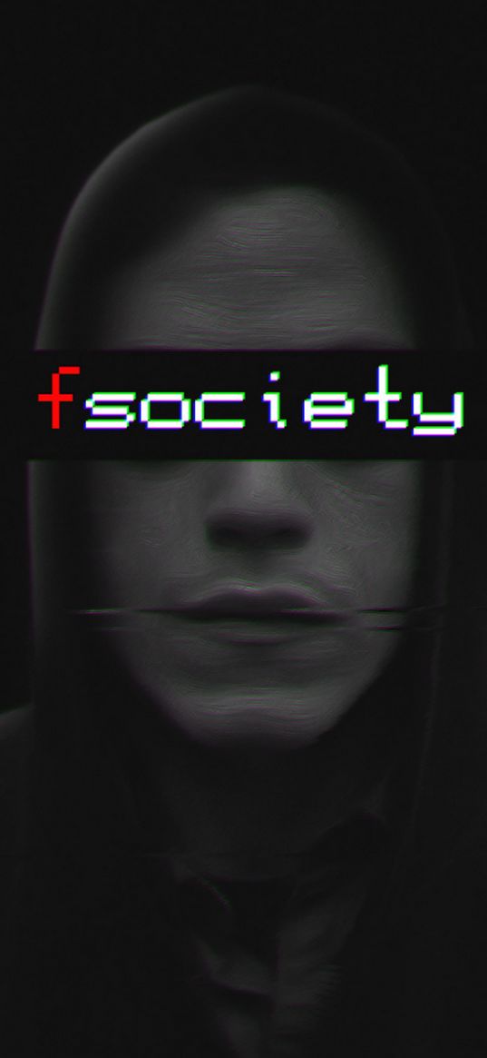 mr robot, guy, human, tv series, tv show, glitch art, society