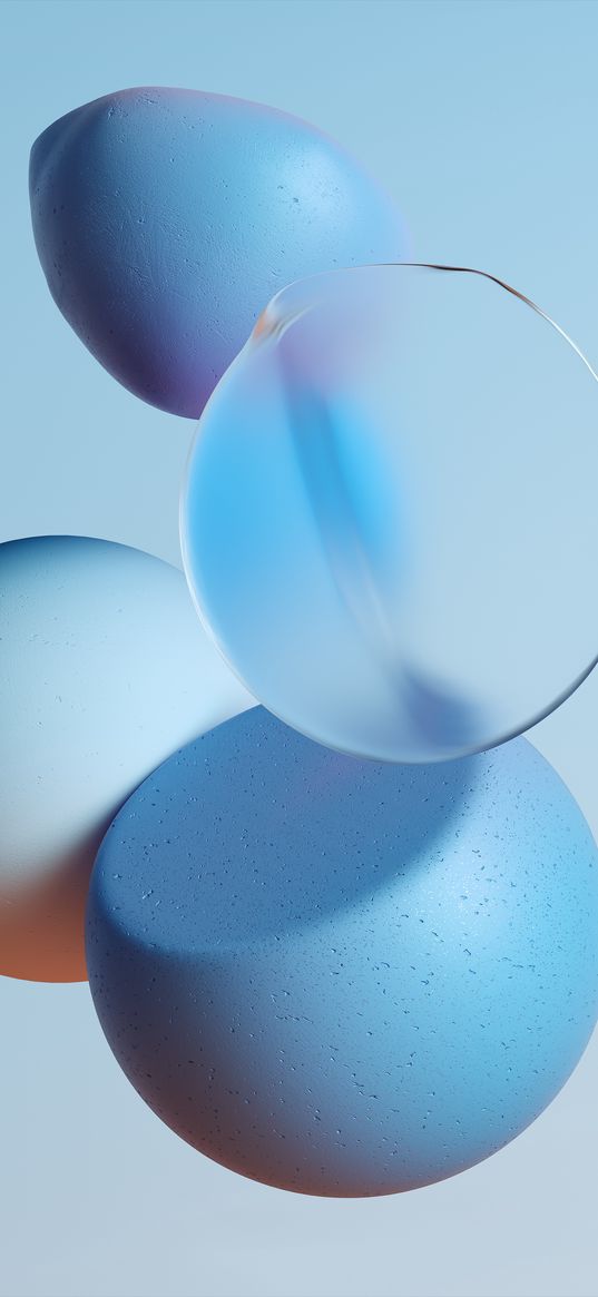 abstraction, balls, shine, silicone, stone, blue, landscape, amoled, mi12, mi, miui, 13, miui 13