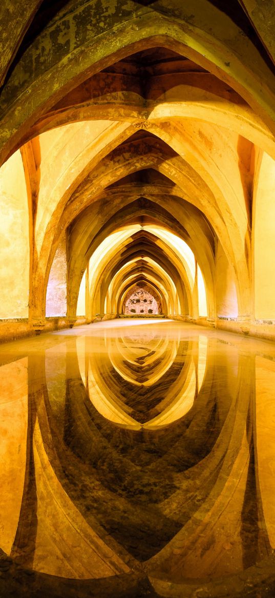 architecture, arch, spain, gold background