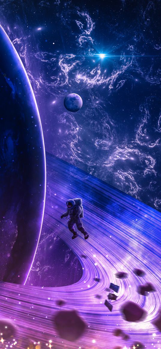 astronaut, cosmonaut, space, universe, galaxy, flight, planet, starry sky