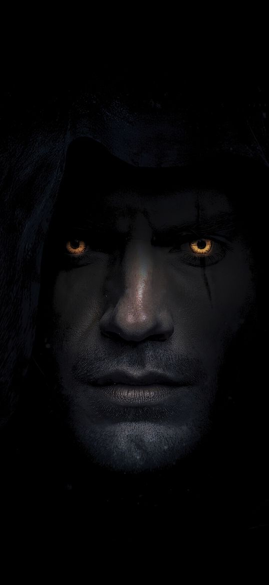 the witcher, geralt, henry cavill, eyes, tv series