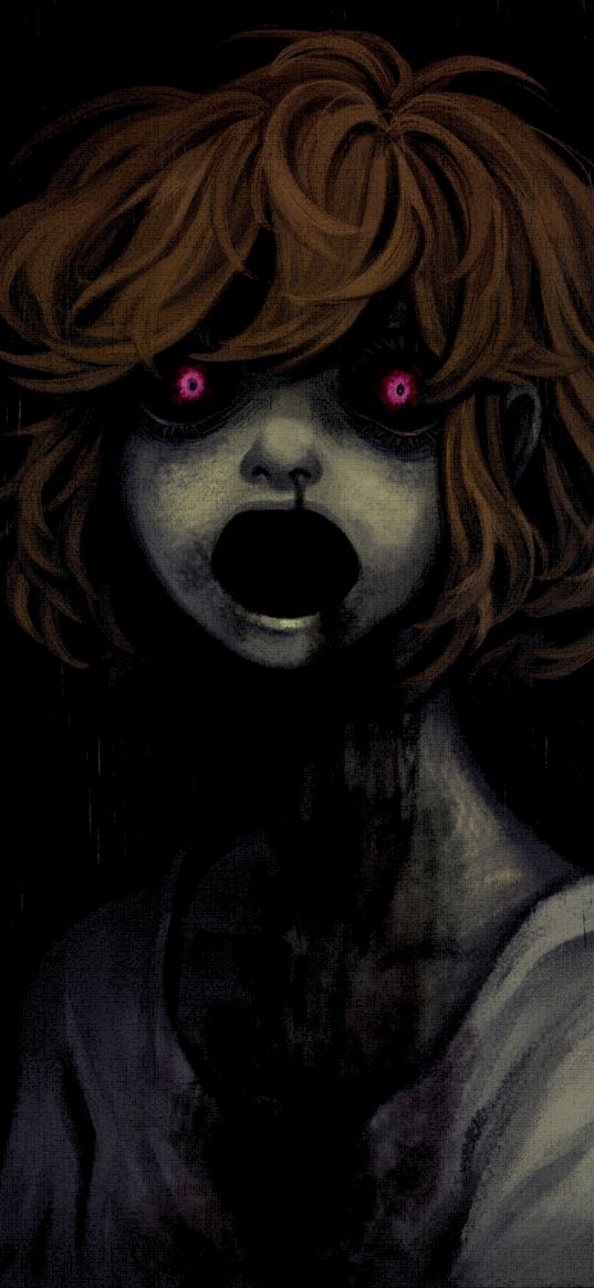 doll, sally oliver creepypasta, death, fear, art, anime