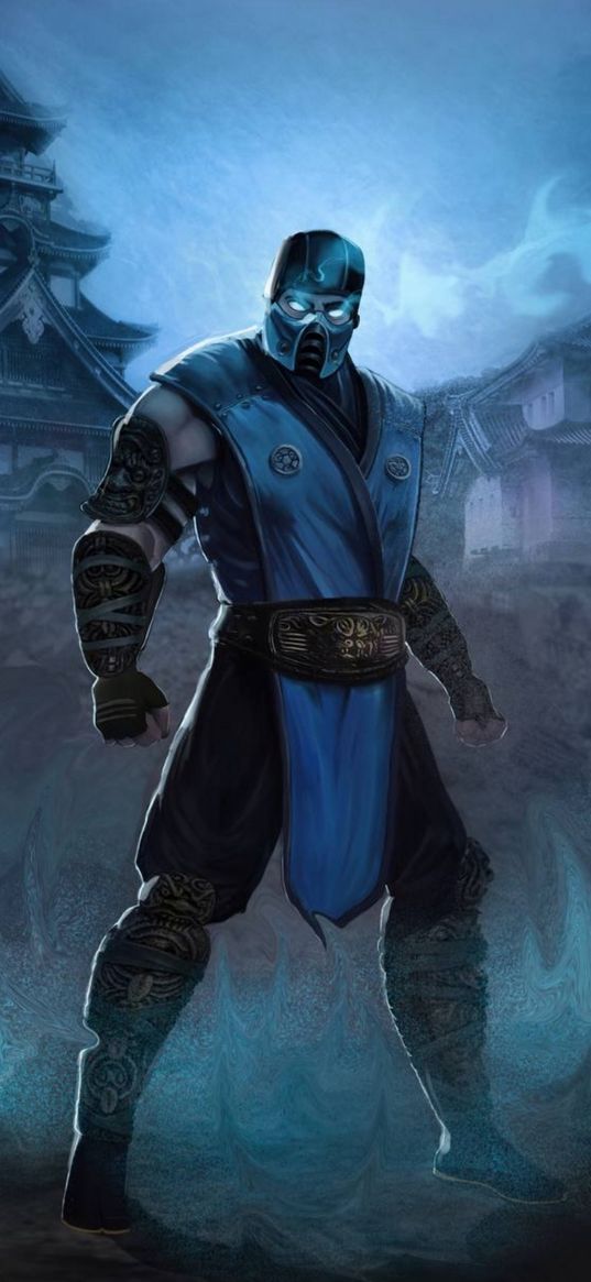 mortal kombat, sub-zero, character, fighter, ice, game