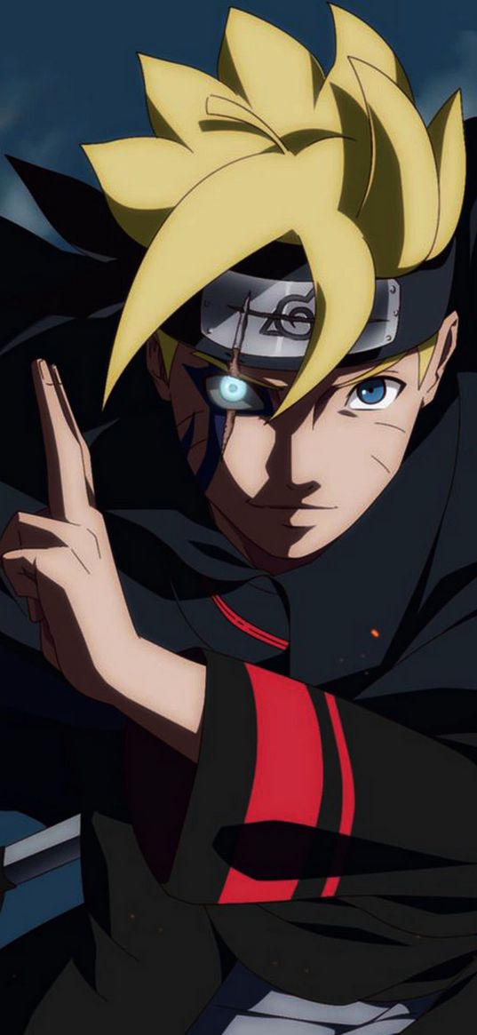 naruto, boruto uzumaki, anime, guy, gesture