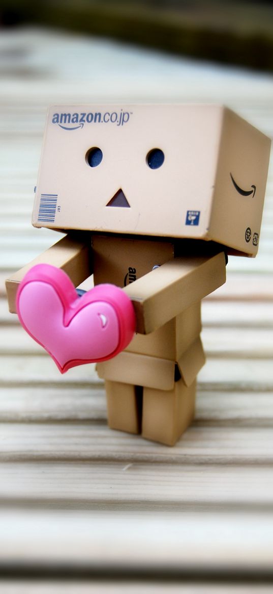 danbo, box, heart, love