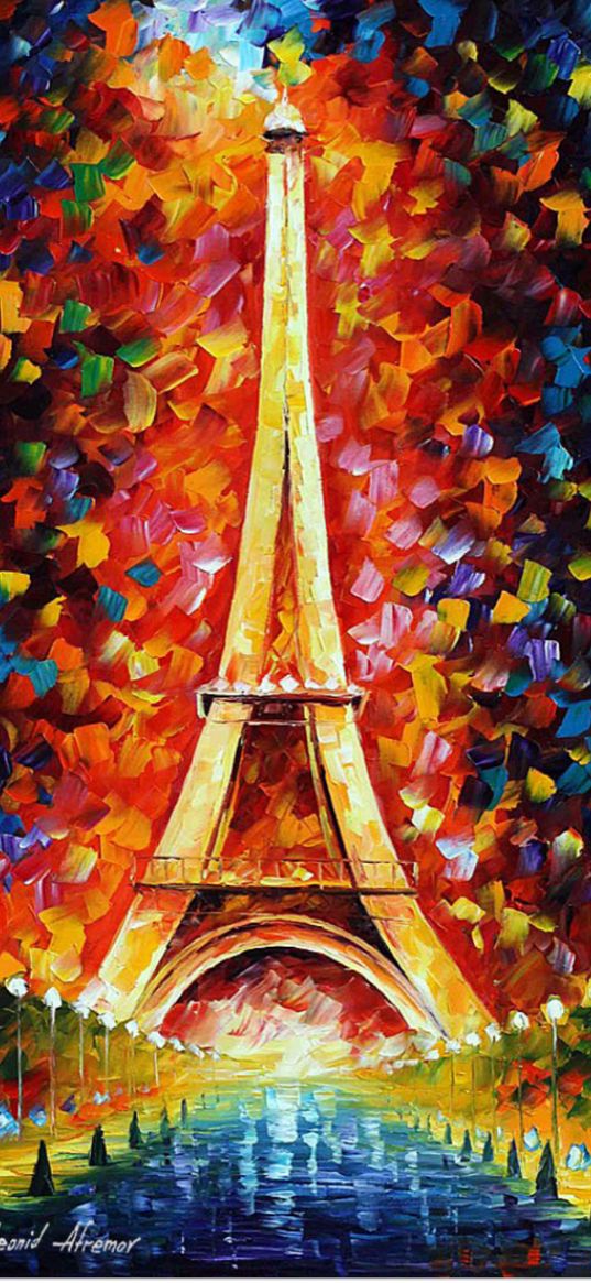 eiffel, paint, colorfull, eiffel tower, paris, art