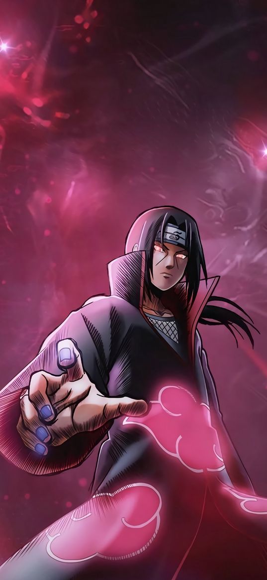 naruto, itachi uchiha, mangekyō sharingan, anime, manga, art