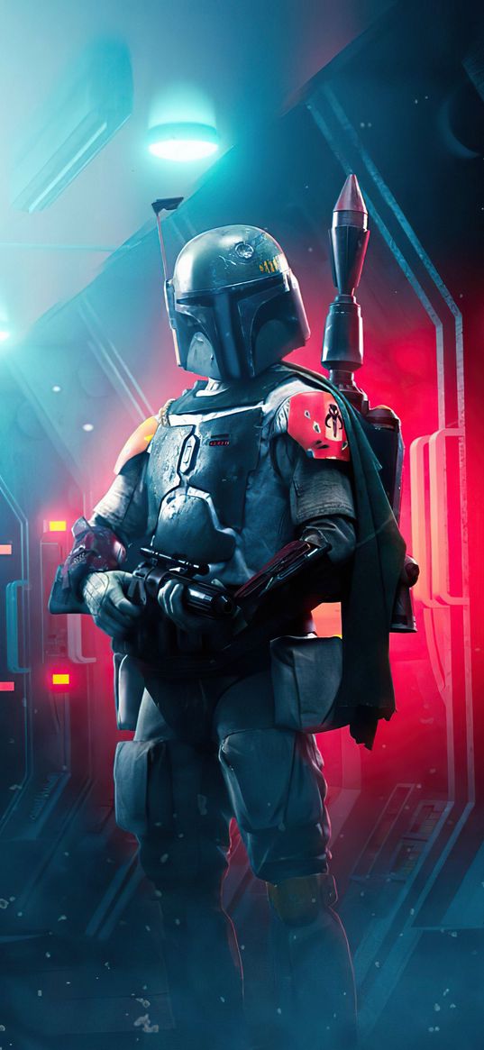 boba fett, character, mandalorian, star wars, knight