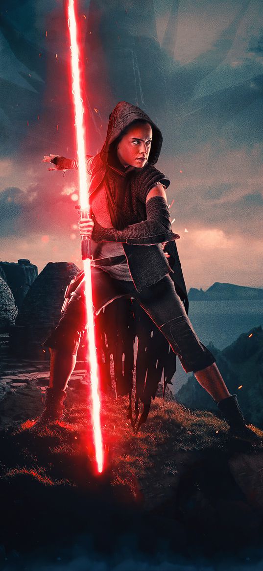 star wars, rey, dark