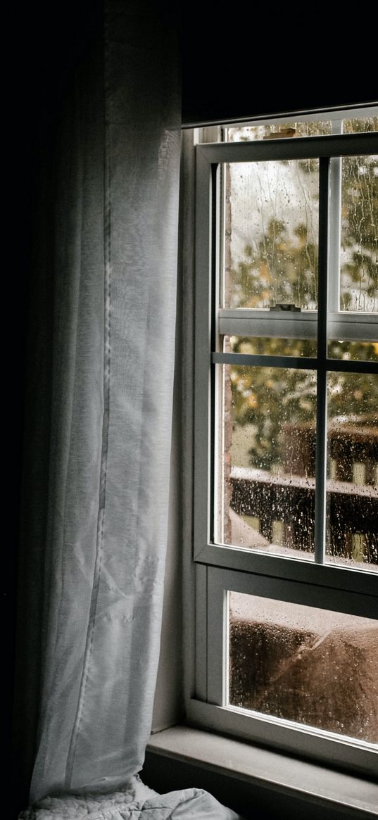 window, rain, rain drops, window view