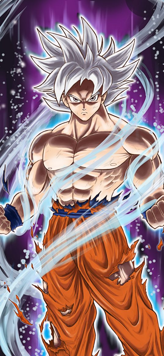 dragon ball, goku, goku ultra instinct, anime, art