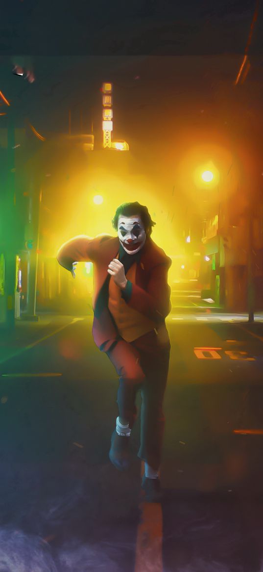 joker, smile, dc, comics, run, smoke