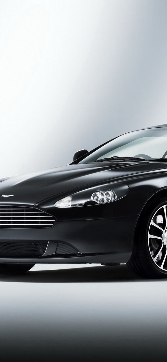 aston martin, db9, 2010, black, side view, style, cars