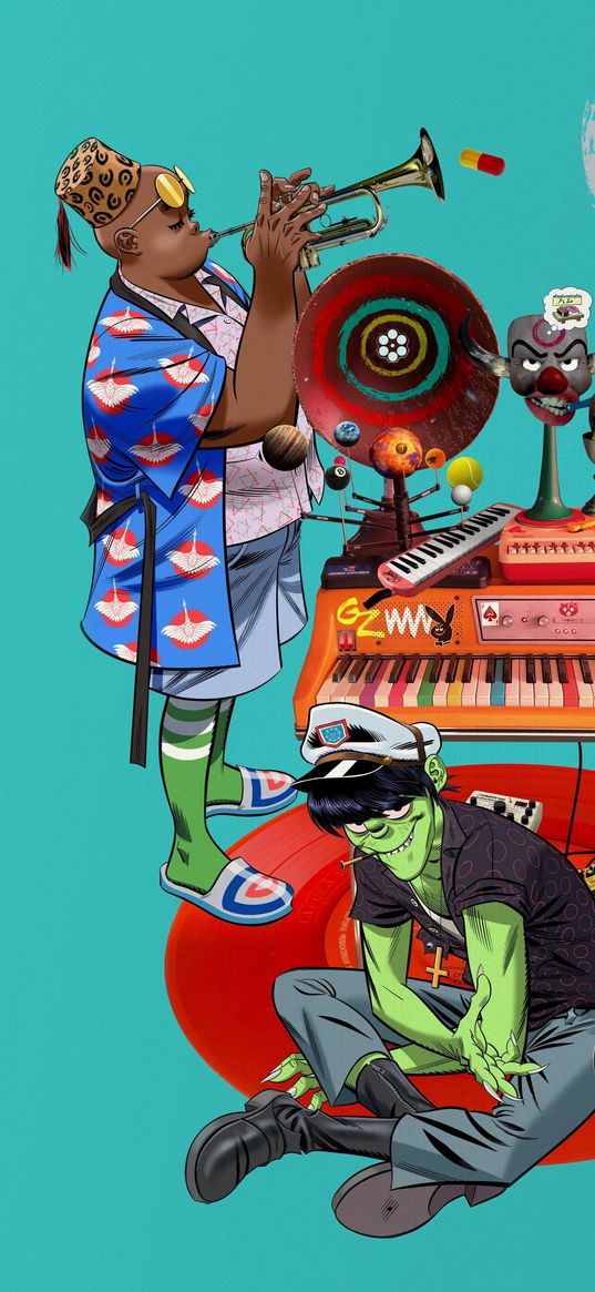 characters, guys, creative, musicians, gorillaz