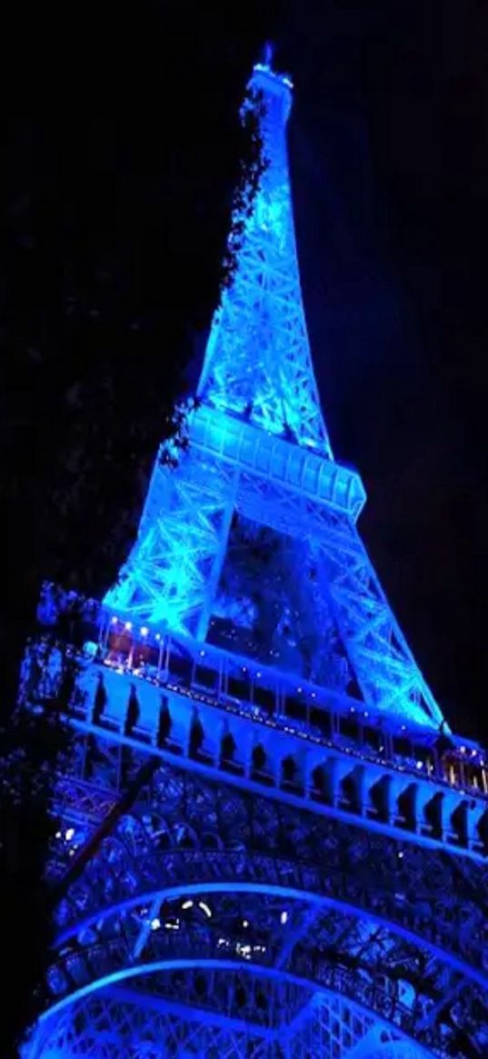 eiffel tower, blue, wallpapers