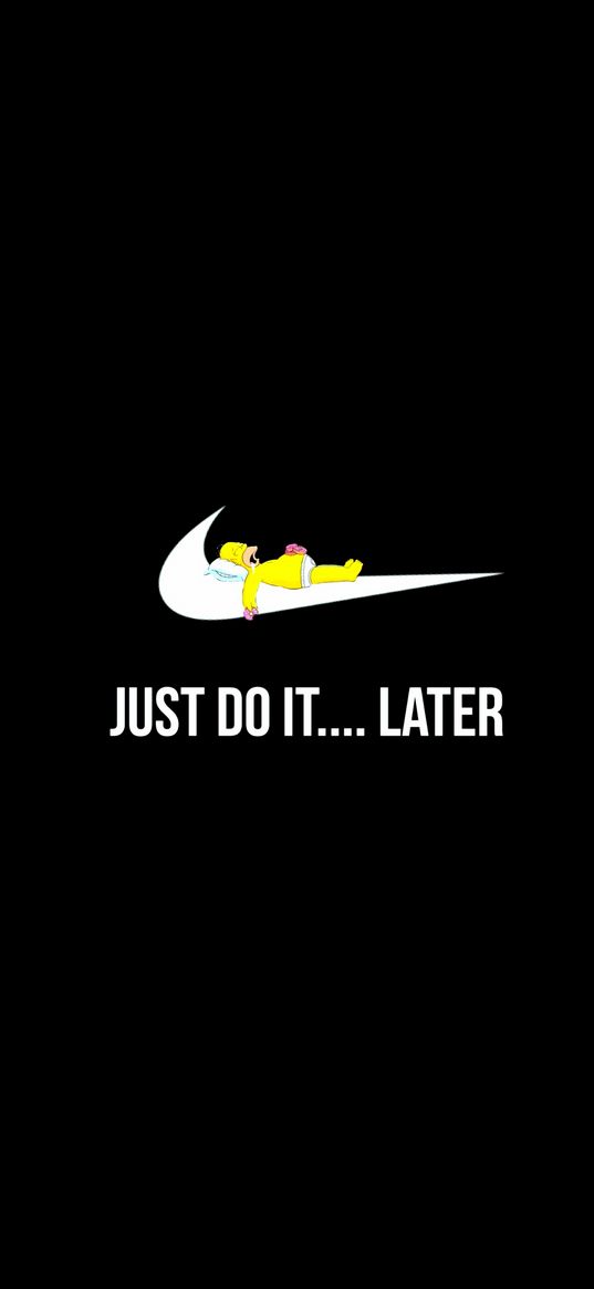 just do it later, homer, character, man, simpson, motivation