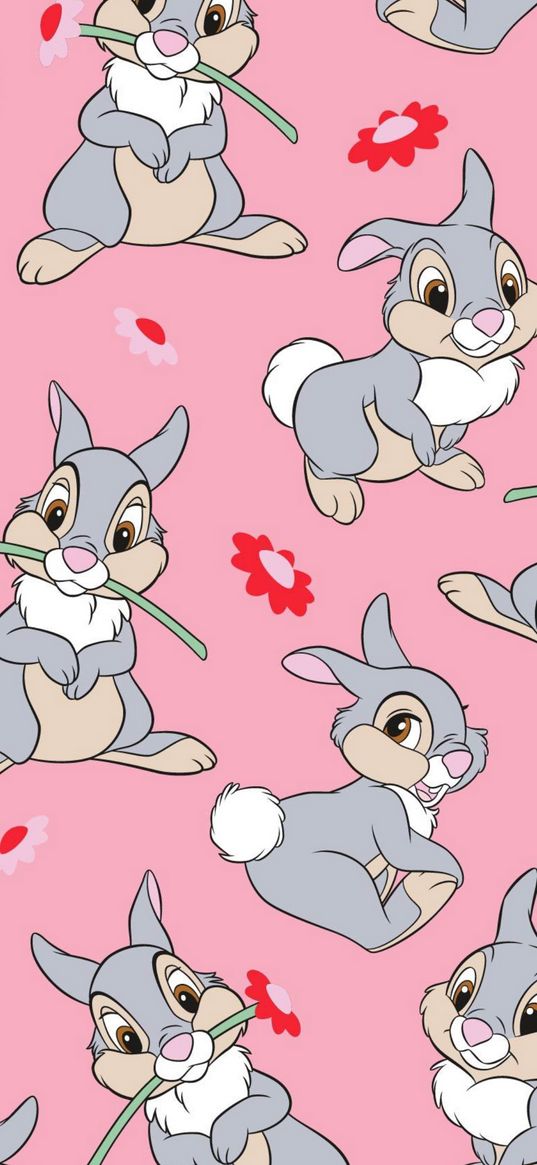 character, bunny, disney, pink background