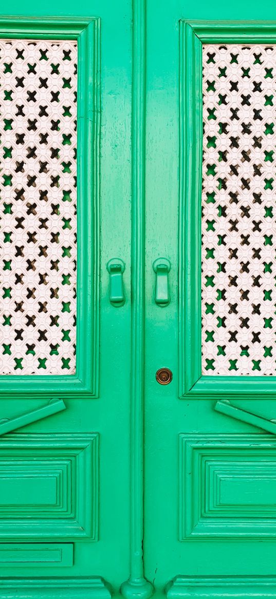 door, green, turquoise