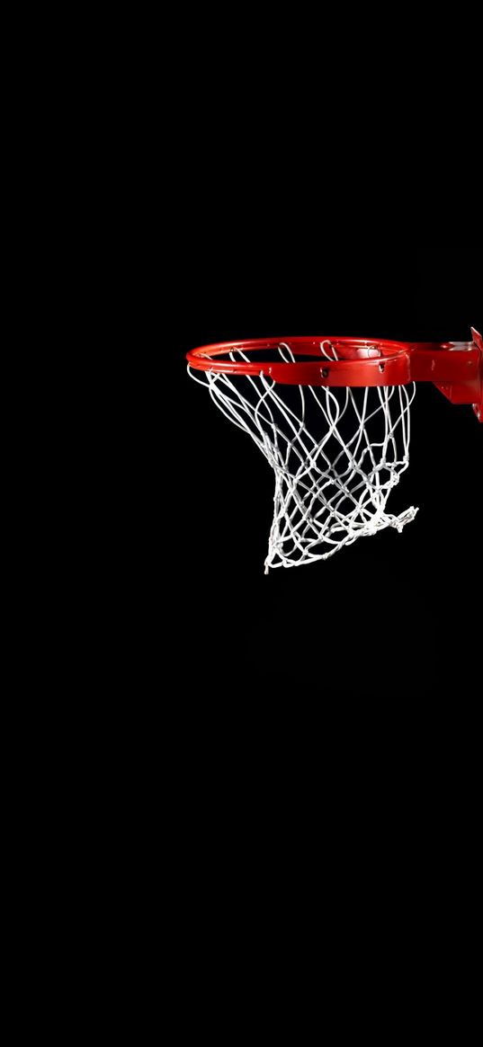 sport, basketball, hoop, black background